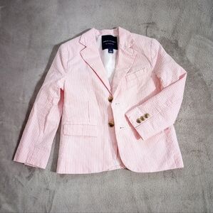 Boys Janie And Jack Seersucker Stripe Blazer Jacket 5